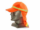 Reflective Cap with Neck Protector Orange-2