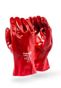 Coated Gloves - 27cm Red