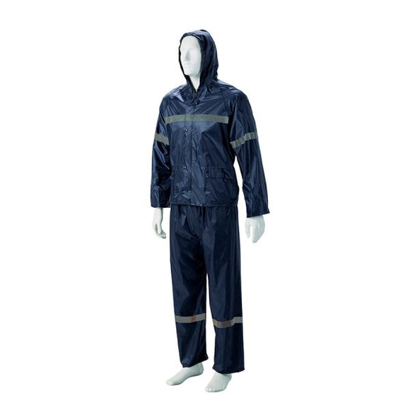 TW GEAR Hi-Viz Rubberised Reflector Rain Suit